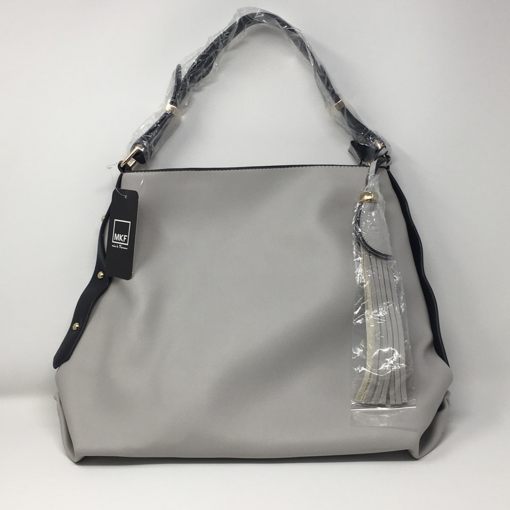 MKF Collection Rosetta Hobo w/Crossbody Bag WHITE